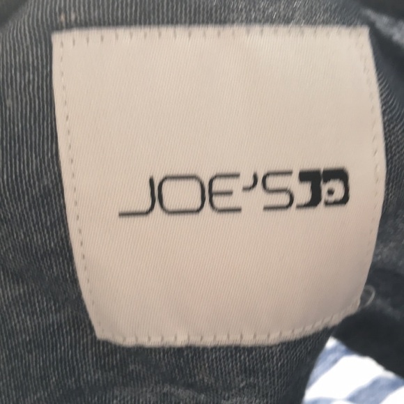 JOES Jeans linen blend striped short sleeve button down shirt XL blue white - Picture 9 of 11